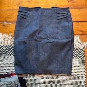 Blue/chambray express skirt
